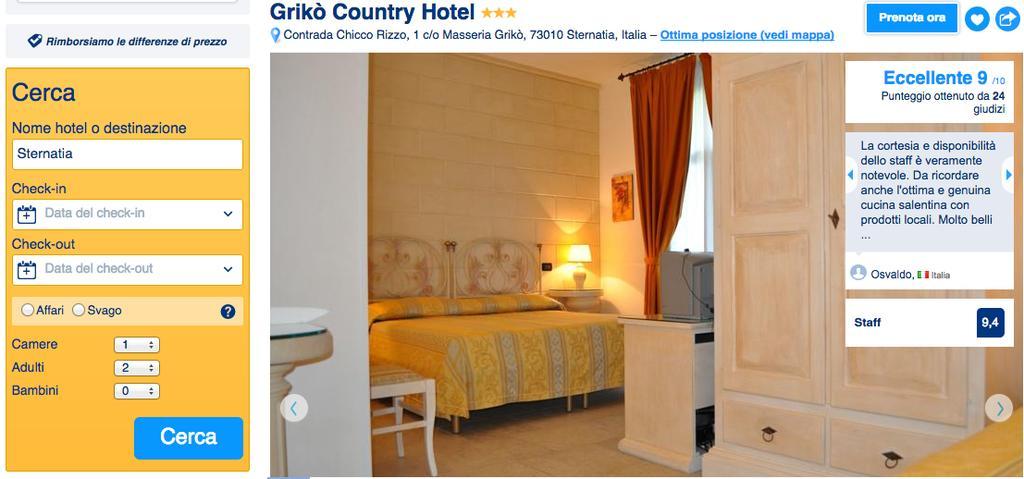 Griko Country Hotel Лечче Екстер'єр фото